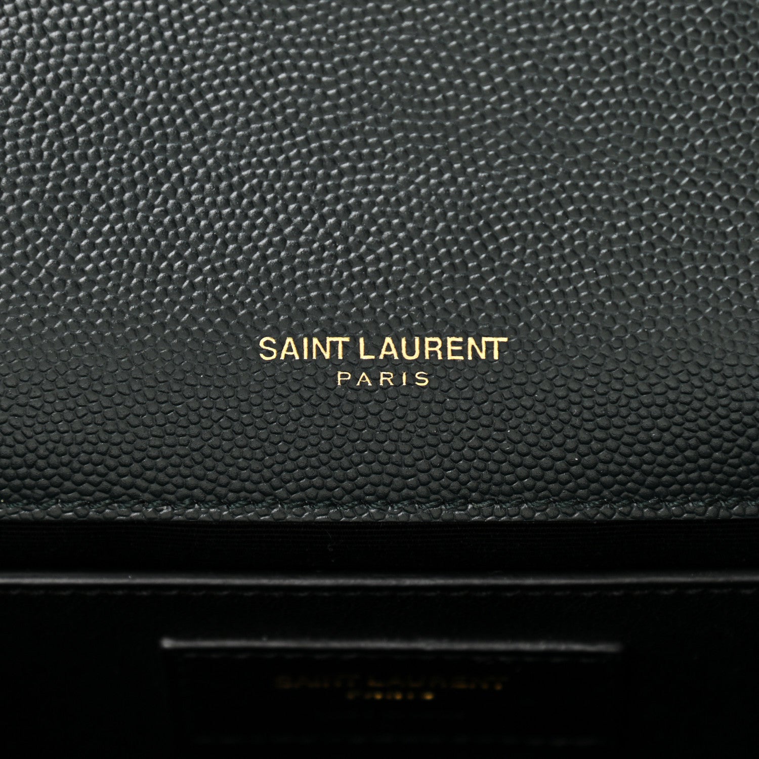 Saint Laurent Grain De Poudre Small Monogram Kate Satchel Teal Green 6 of 11