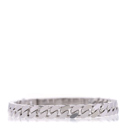 Hermes 18K White Gold Diamond TPM Kelly Gourmette Bracelet SH 3 of 5