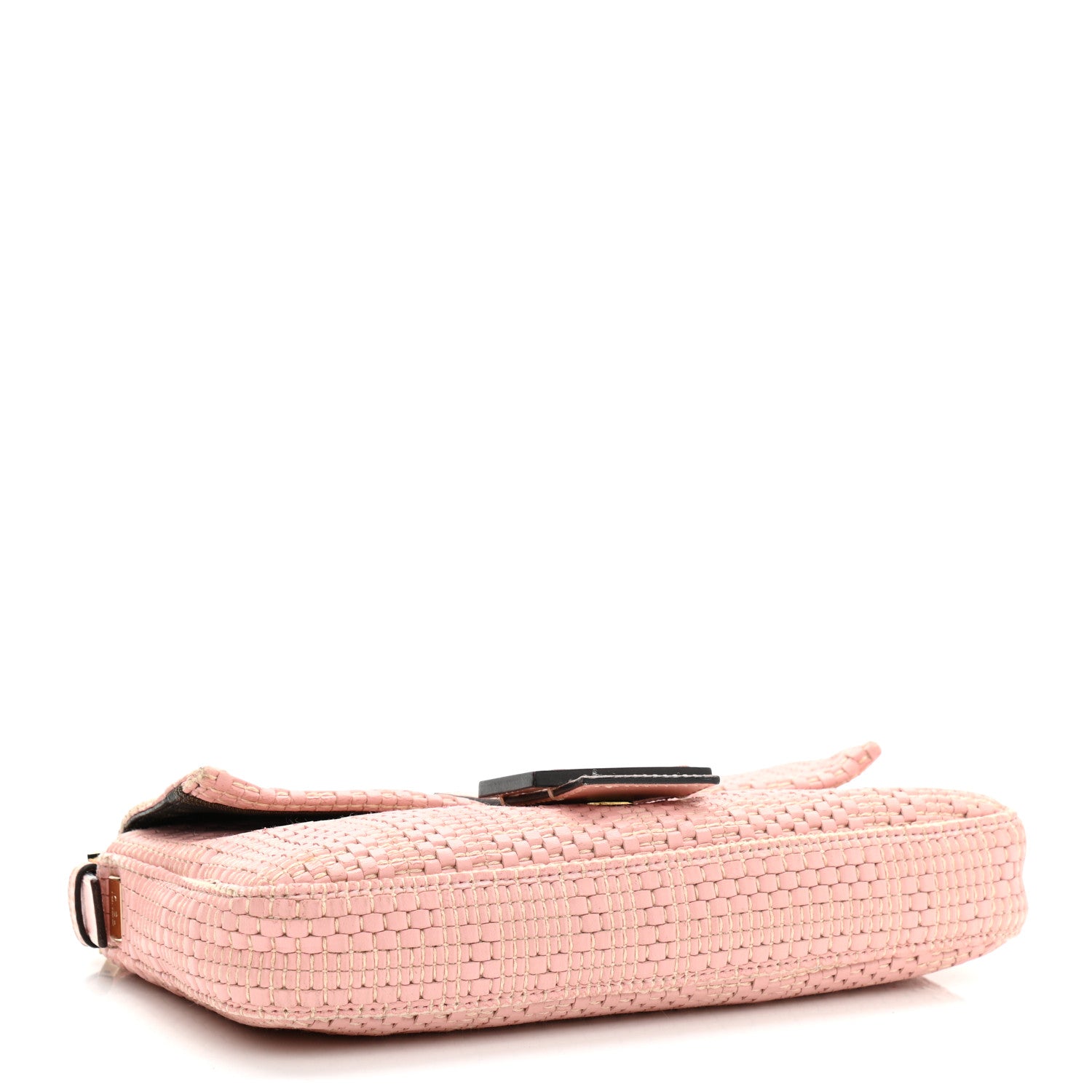 Fendi Calfskin Woven Baguette Cipria Beige Phard 4 of 11