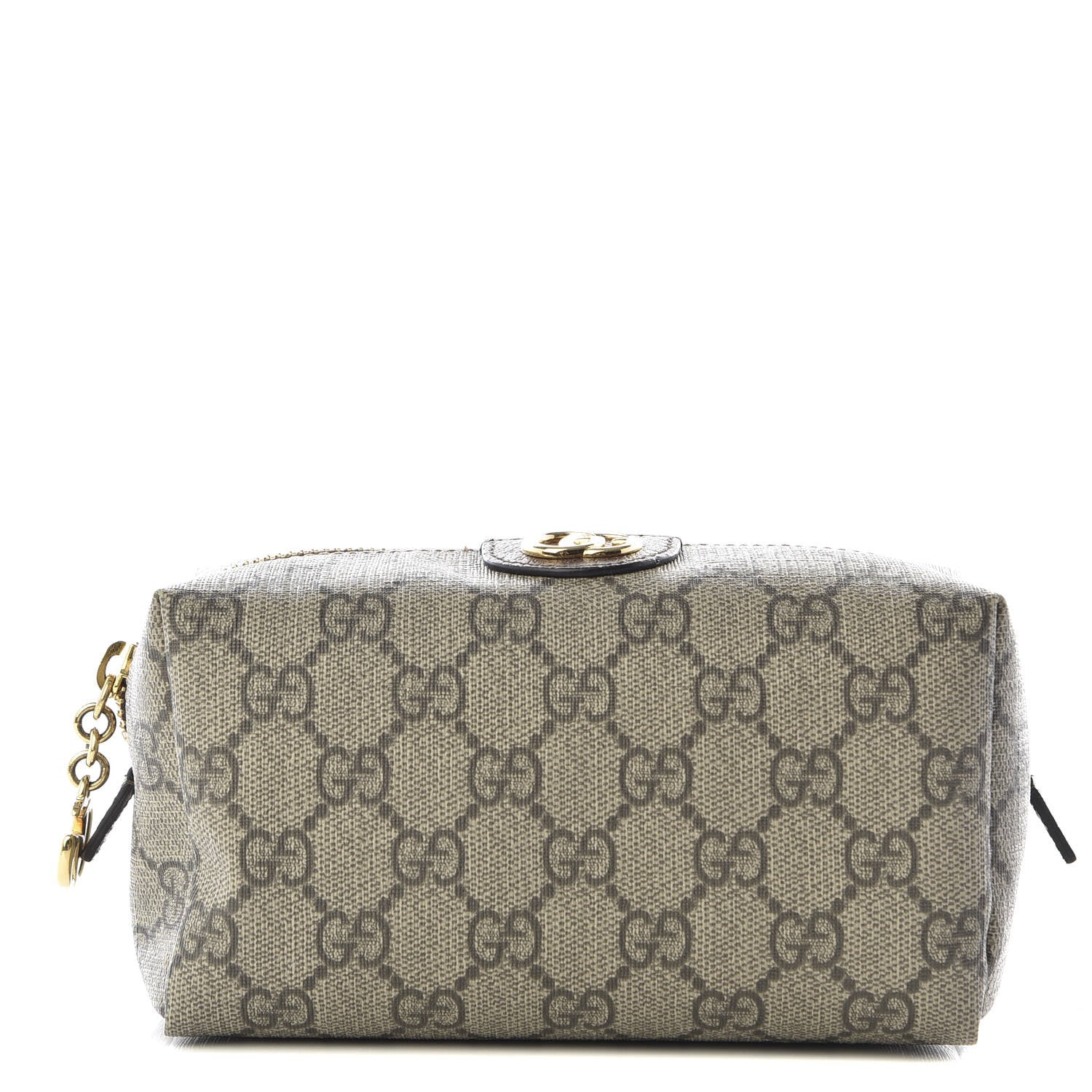 Gucci Soft GG Supreme Monogram Calfskin Medium Ophidia Cosmetic Case Beige Ebony New Acero 1 of 8