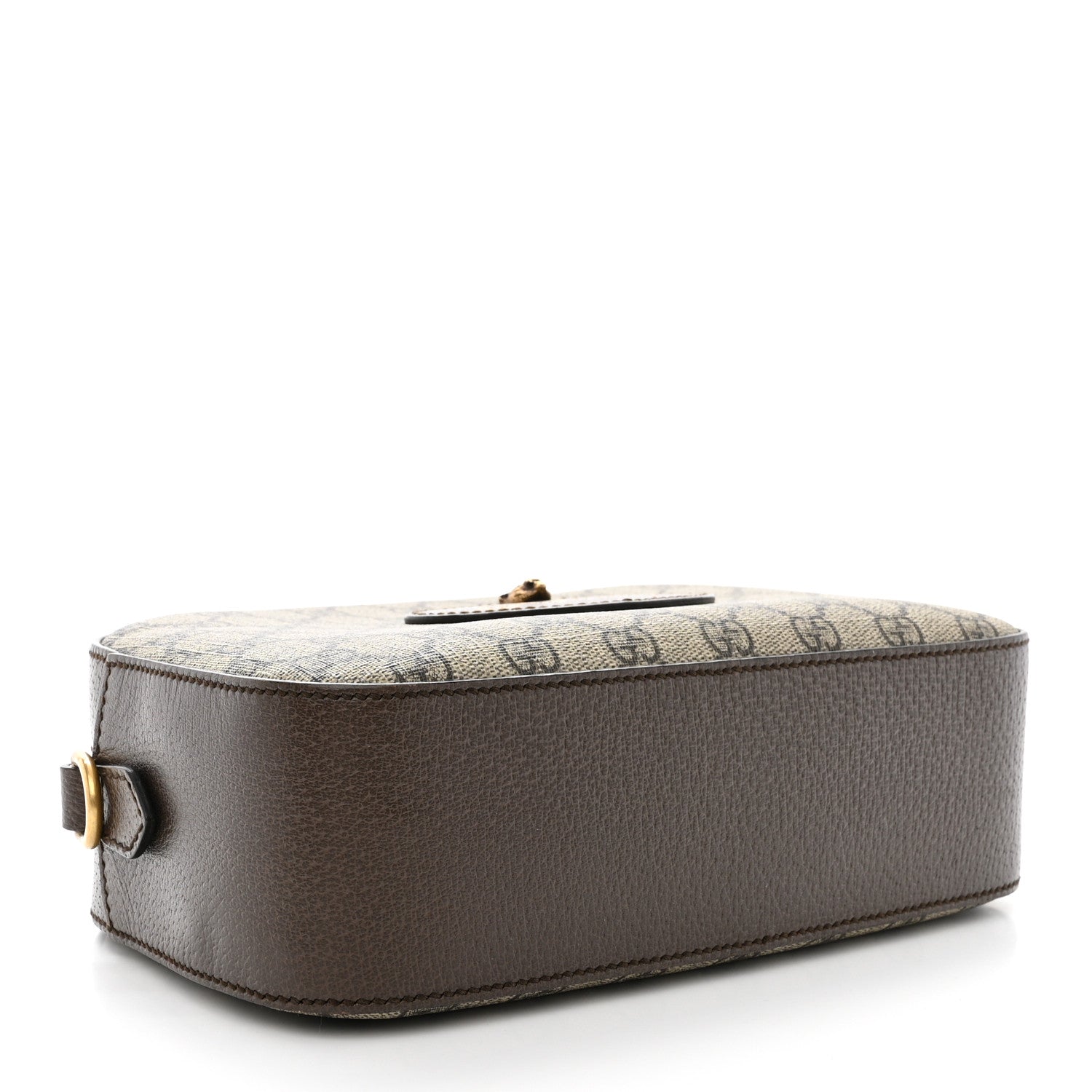 Gucci GG Supreme Monogram Web Neo Vintage Shoulder Bag Beige New Acero Crop 4 of 12