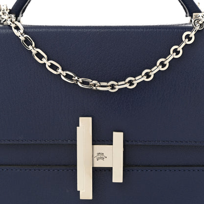 Hermes Chevre Mysore Cinhetic Boxy Top Handle Bag Blue Encre 8 of 11