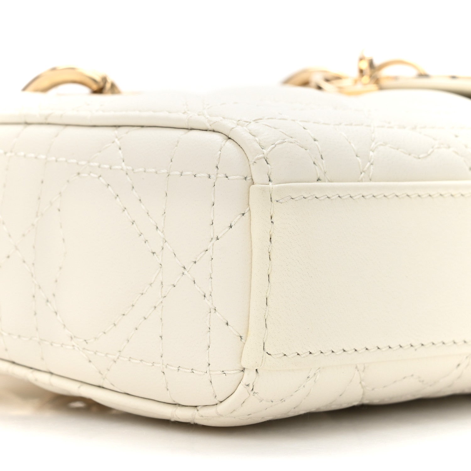 Christian Dior Lambskin Cannage Dioramour Micro Lady D-Joy Latte 10 of 10