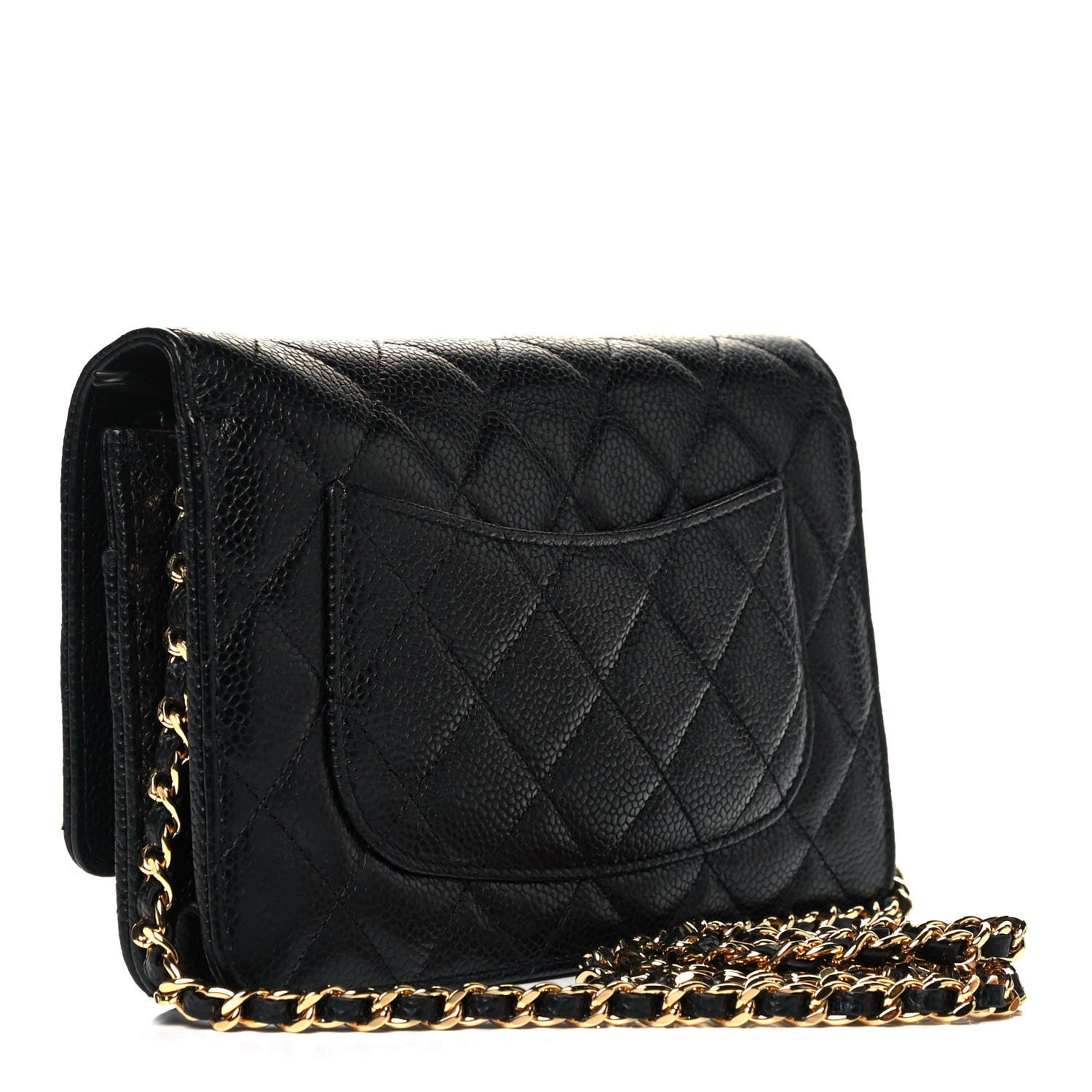 Chanel Caviar Quilted Wallet On Chain WOC Black 3 of 9