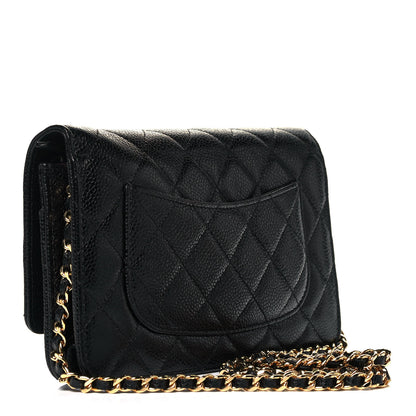 Chanel Caviar Quilted Wallet On Chain WOC Black 3 of 9