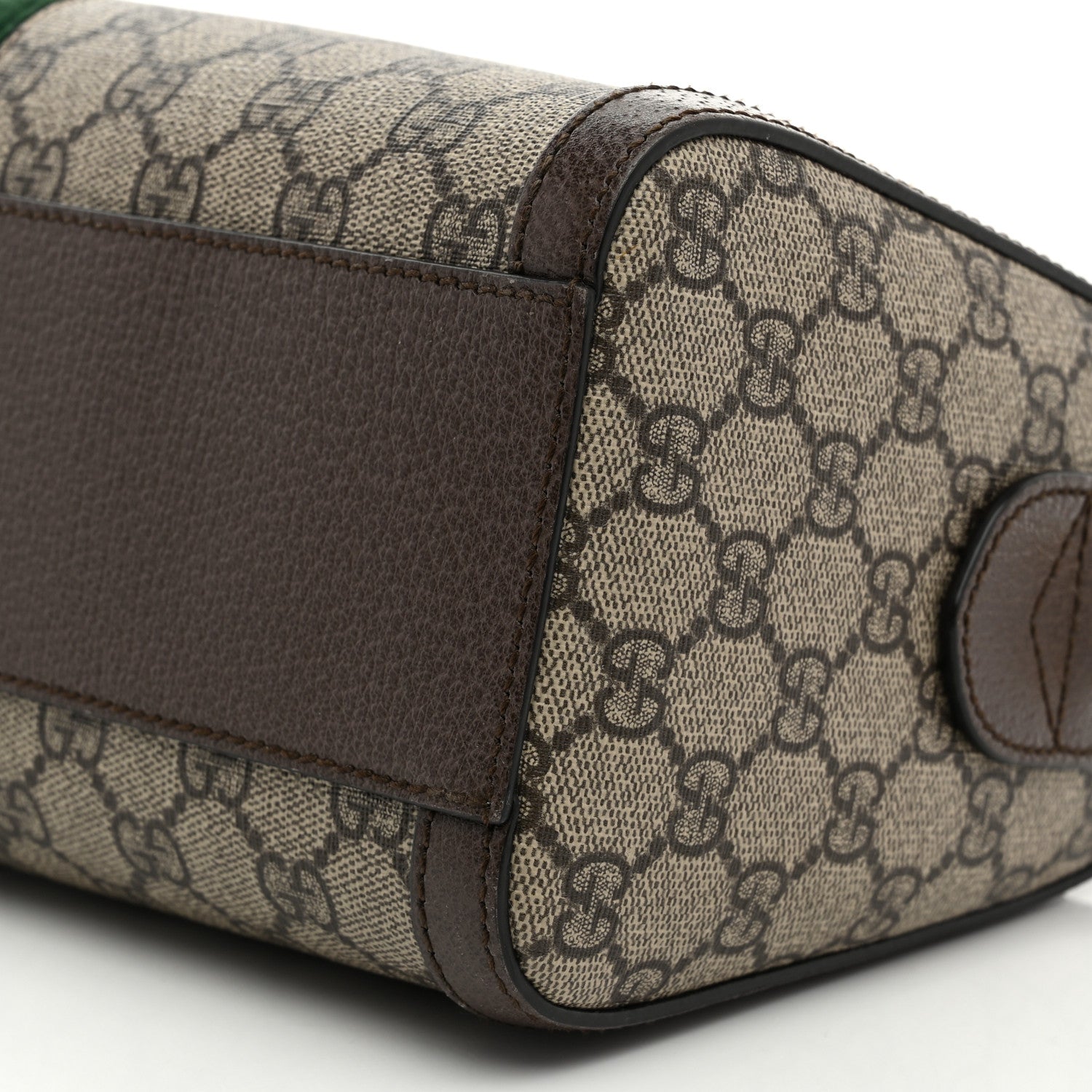 Gucci GG Supreme Monogram Web Medium Ophidia Boston Brown 10 of 10
