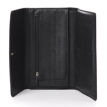 Chanel Caviar Sevruga CC Large Gusset Flap Wallet Black 5 of 11