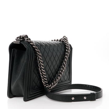 Chanel Lambskin Quilted New Medium Boy Flap Black 3 of 10