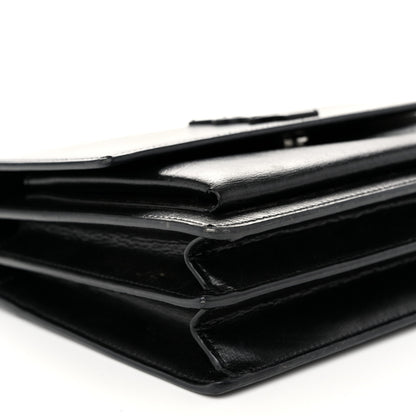 Saint Laurent Calfskin Medium Monogram Monochrome Sunset Black 8 of 9