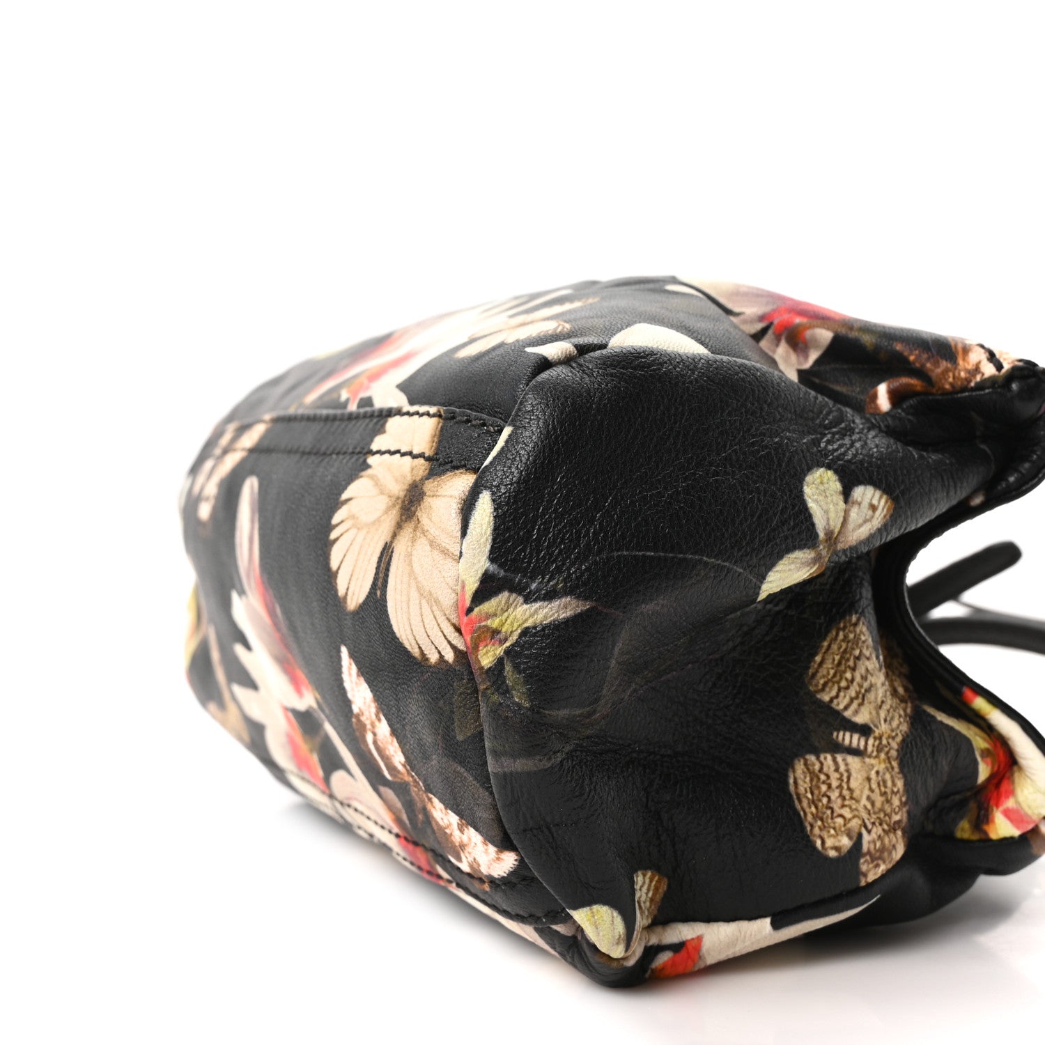 Givenchy Lambskin Magnolia and Moth Print Mini Pandora Black 10 of 10