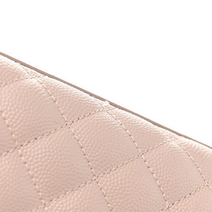 Saint Laurent Grain De Poudre Textured Mixed Matelasse Large Triquilt Monogram Satchel Rose 13 of 17