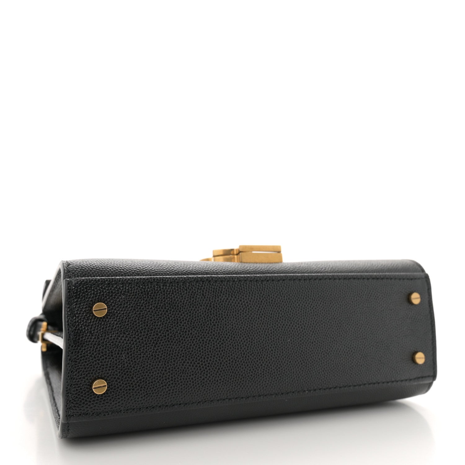 Saint Laurent Grain de Poudre Mini Classic Monogram Cassandra Top Handle Black 4 of 12