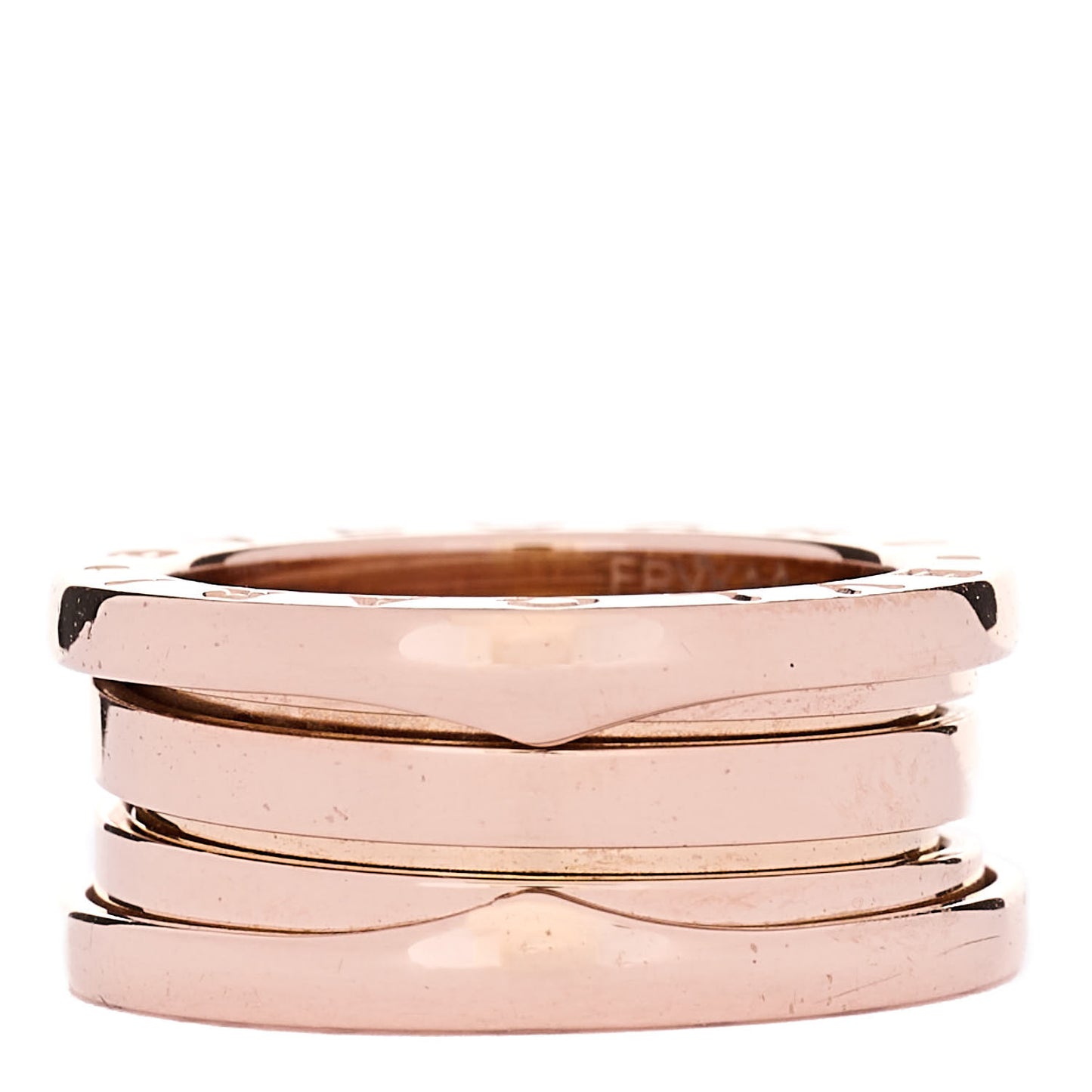 18K Rose Gold B.Zero1 Three-Band Ring 48 4.5