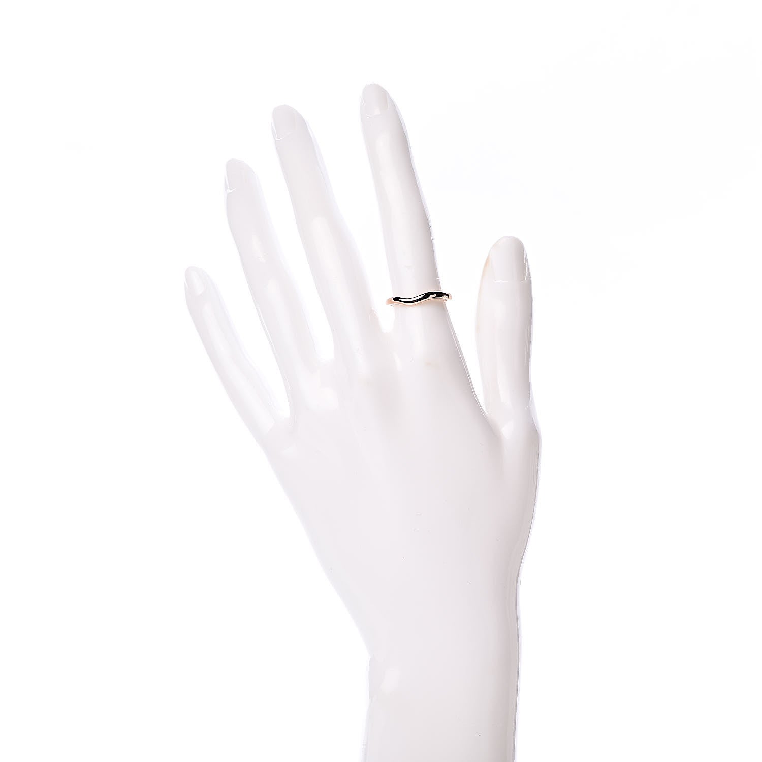 Tiffany 18K Rose Gold 2mm Elsa Peretti Wedding Band Ring 50 5.25 2 of 6
