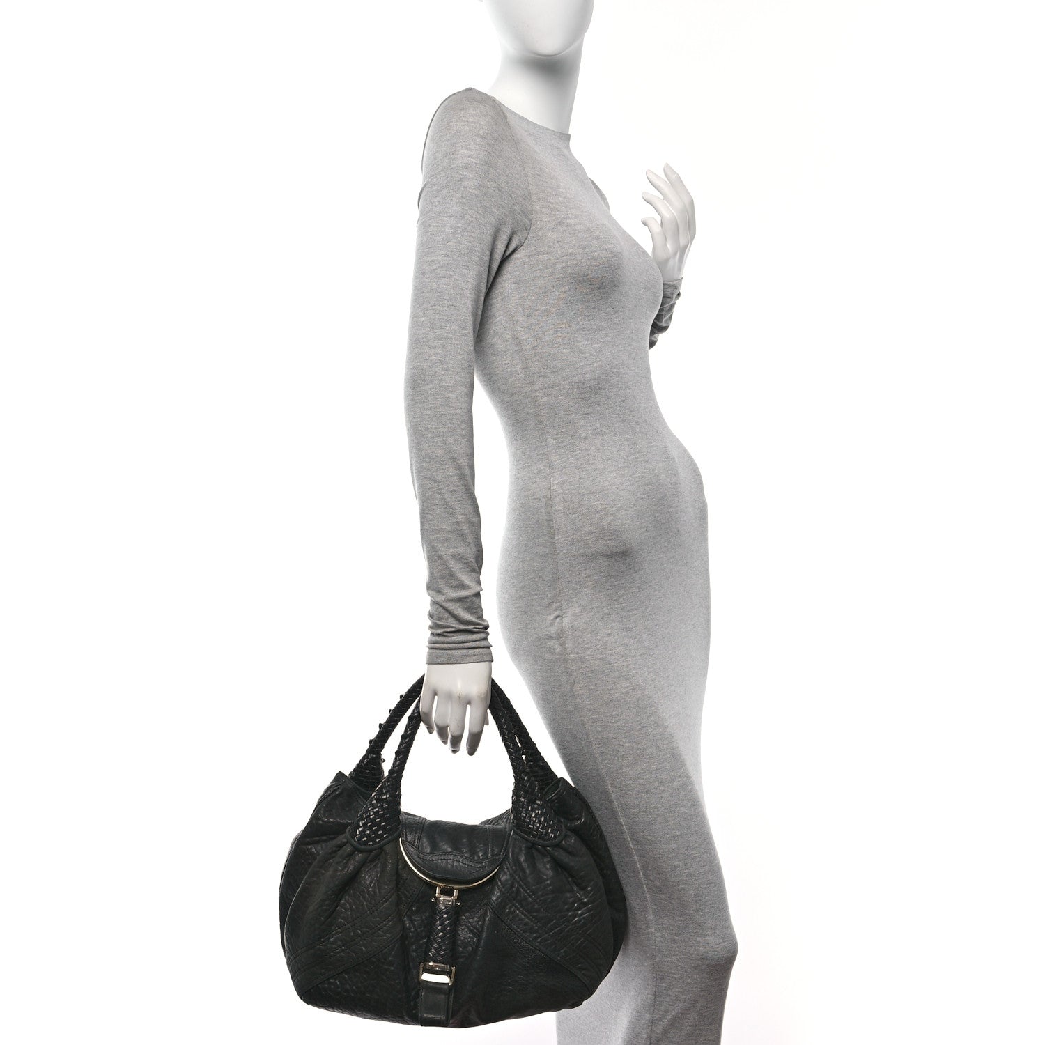 Fendi Nappa Nuvolata Spy Black 2 of 10