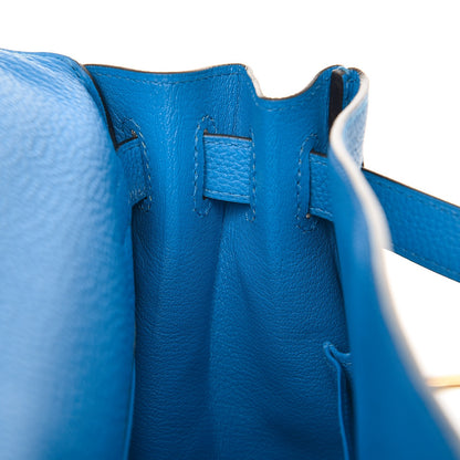 Hermes Togo Kelly Retourne 28 Bleu Zanzibar 20 of 36