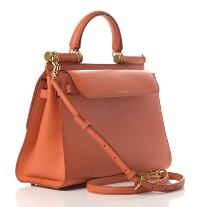 Dolce & Gabbana Vitello Morbido Large Sicily 58 Bag Orange 3 of 17