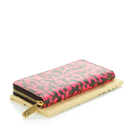 Louis Vuitton Monogram Graffiti Zippy Wallet Fuchsia 4 of 7