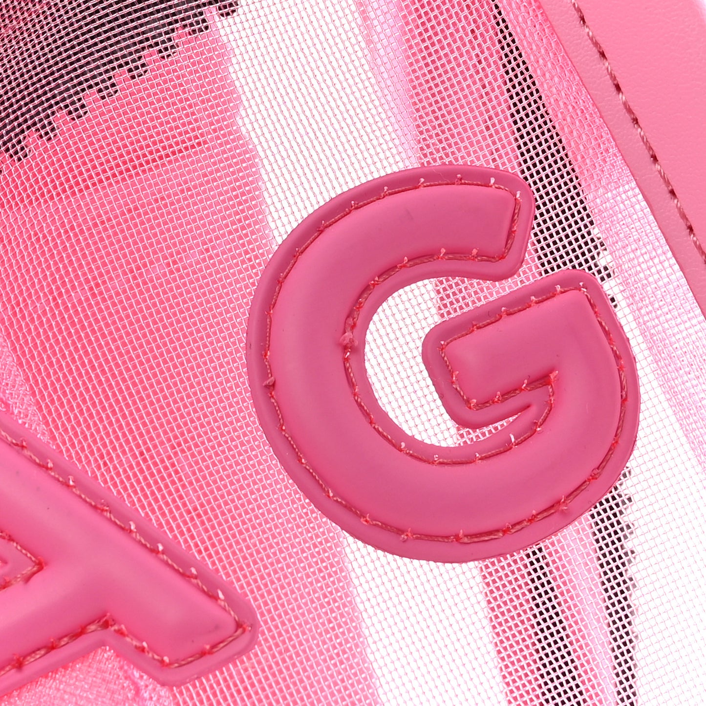 Nylon Medium The Mesh Tote Bag Pink