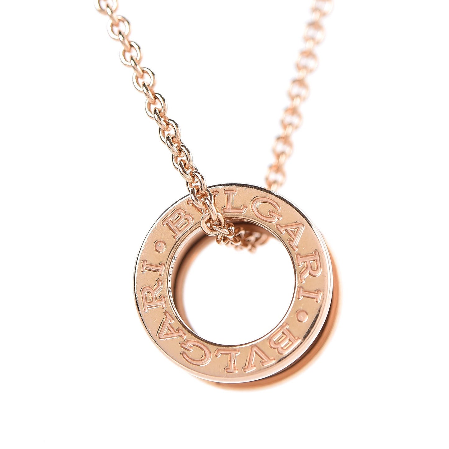 18K Rose Gold B.Zero1 Pendant Necklace