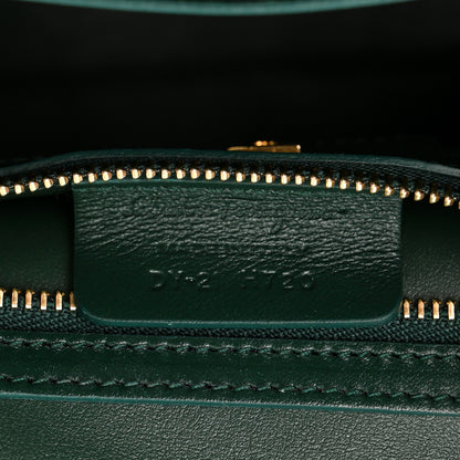 Salvatore Ferragamo Calfskin Thalia Flap Top Handle Satchel Dark Green 7 of 11