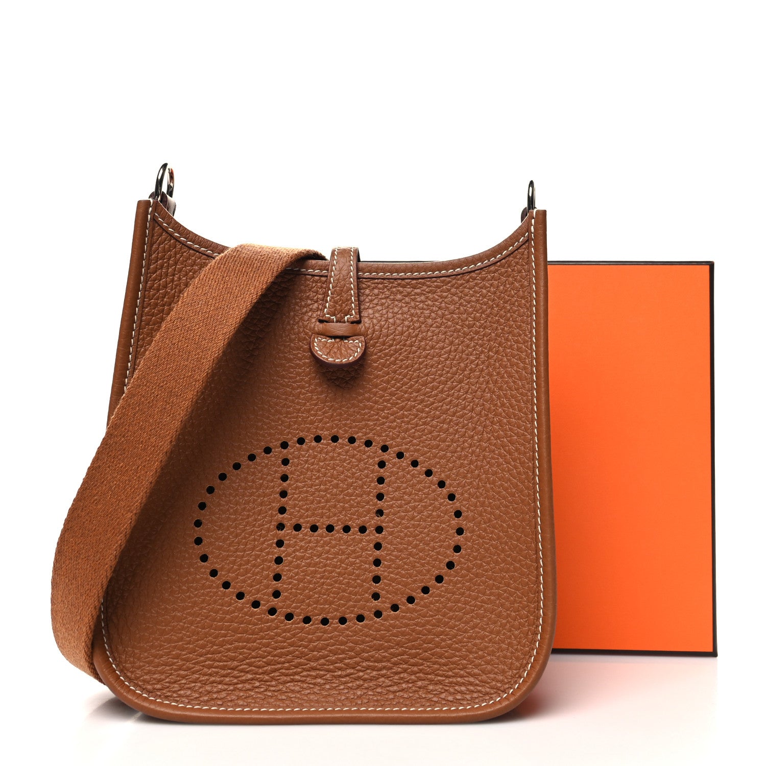 Hermes Taurillon Clemence Evelyne TPM Gold 11 of 11