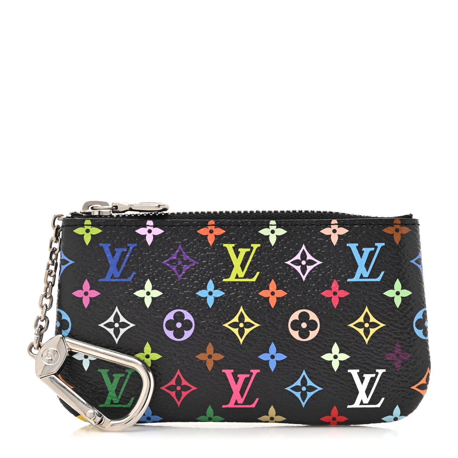 Louis Vuitton LV X TM Monogram Multicolor Key Pouch Black 1 of 8