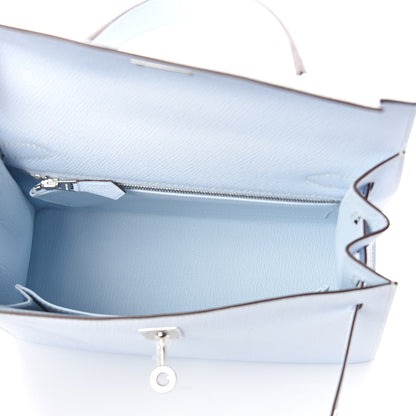 Hermes Epsom Kelly Sellier 25 Bleu Brume 7 of 32