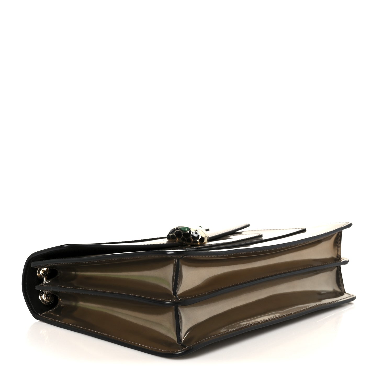 Metallic Calfskin Serpenti Forever Crossbody Bag Bronze