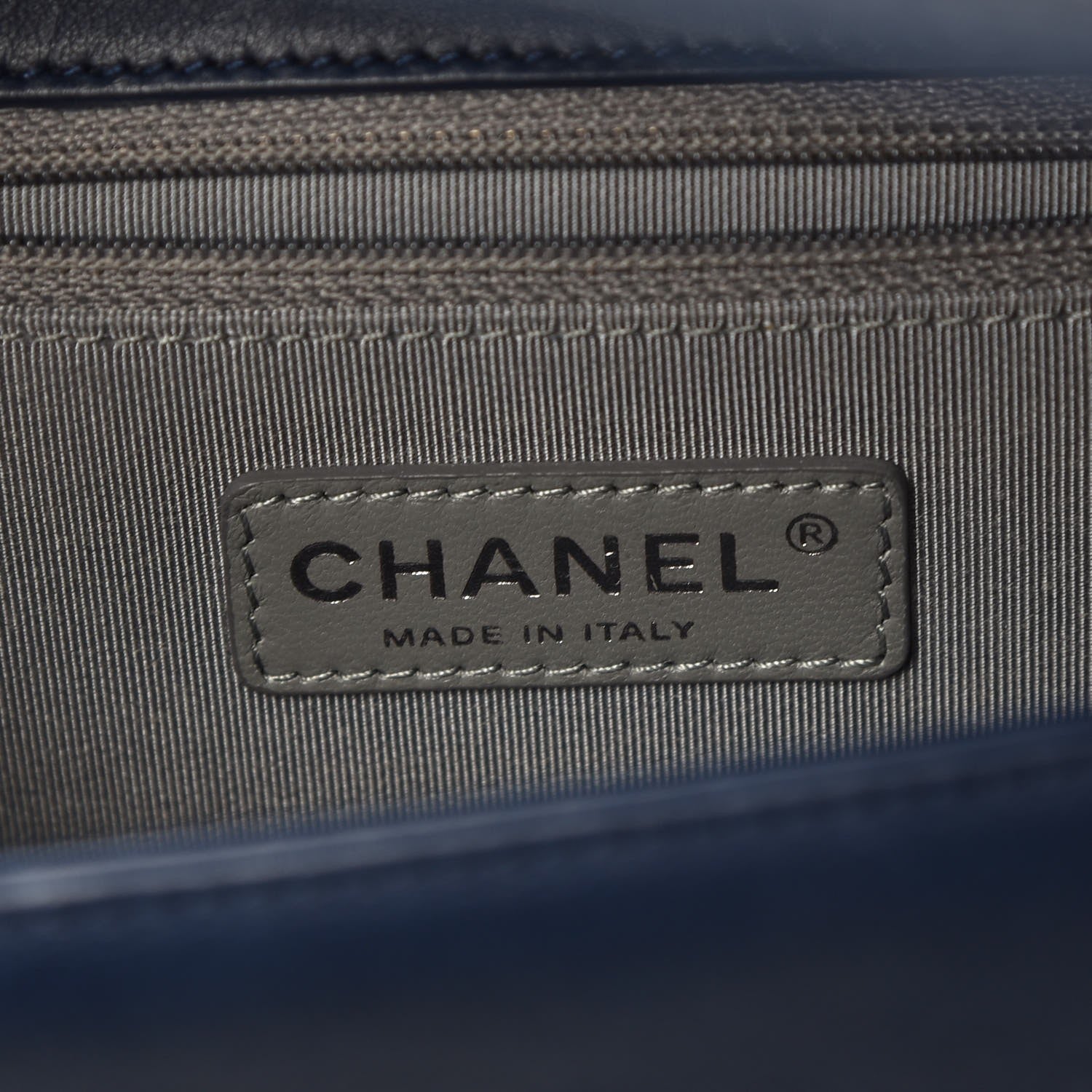 Chanel Calfskin Double Stitch New Medium Boy Flap Marine 6 of 10
