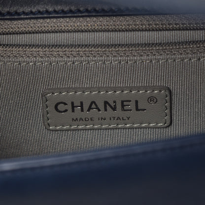 Chanel Calfskin Double Stitch New Medium Boy Flap Marine 6 of 10