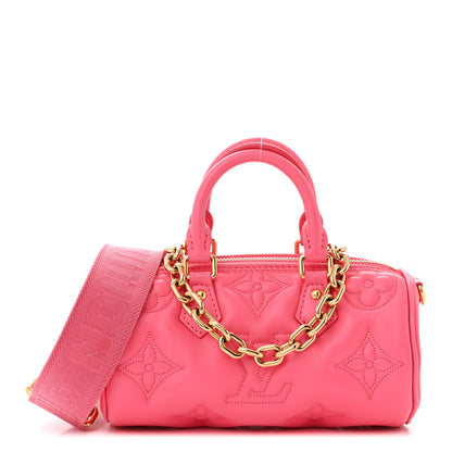 Louis Vuitton Calfskin Bubblegram Papillon BB Dragon Fruit 1 of 11