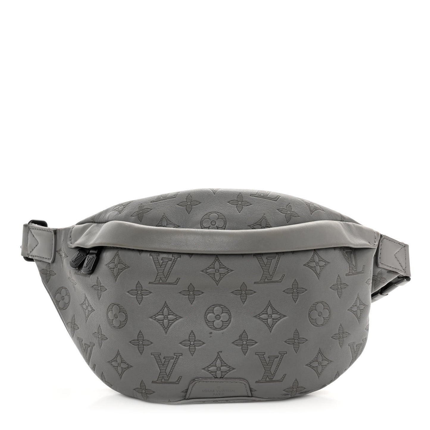 Calfskin Monogram Shadow Discovery Bumbag PM Gray