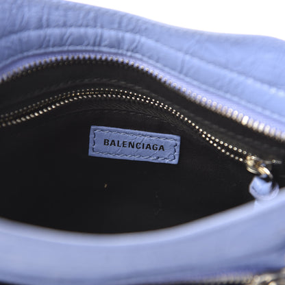Balenciaga Agneau Classic Silver Hardware Mini City Light Purple 8 of 9