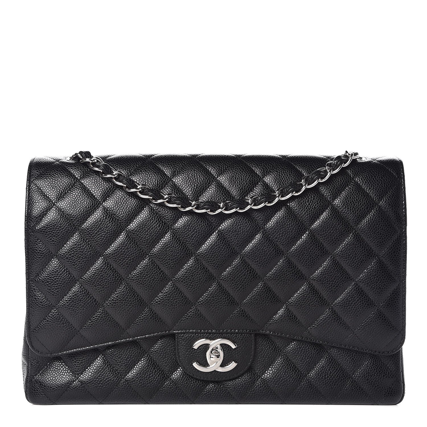 Chanel Caviar Quilted Maxi Double Flap Black 1 of 7