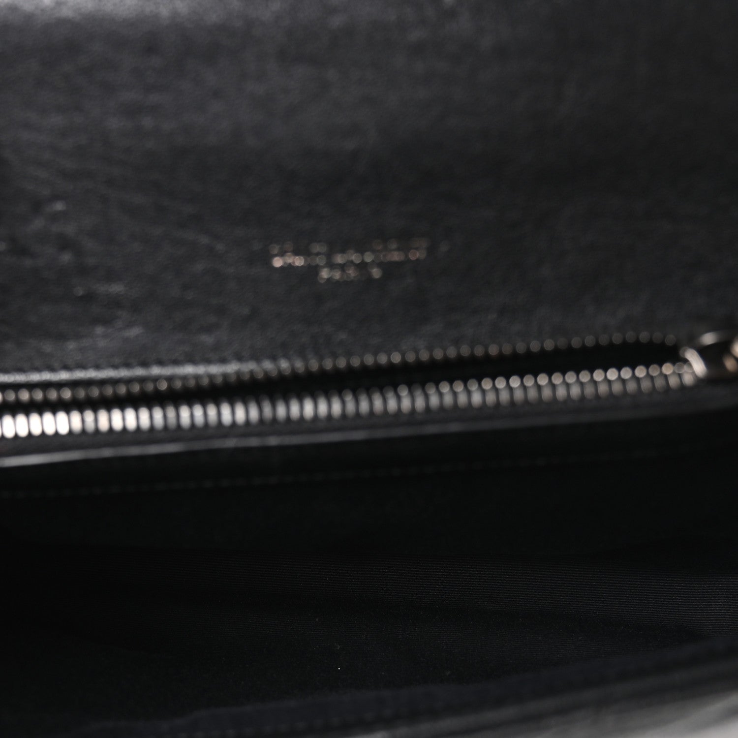 Saint Laurent Sheepskin Matelasse Chevron Monogram Medium College Bag Black 5 of 10