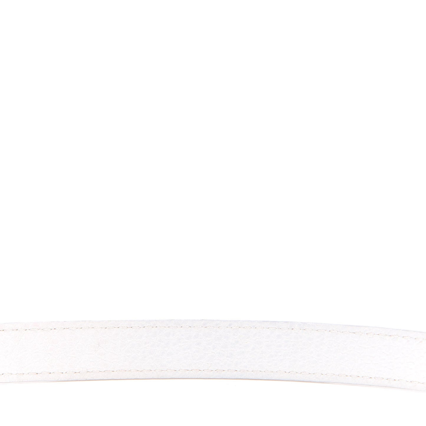 Calfskin 20 mm Adjustable Shoulder Strap White