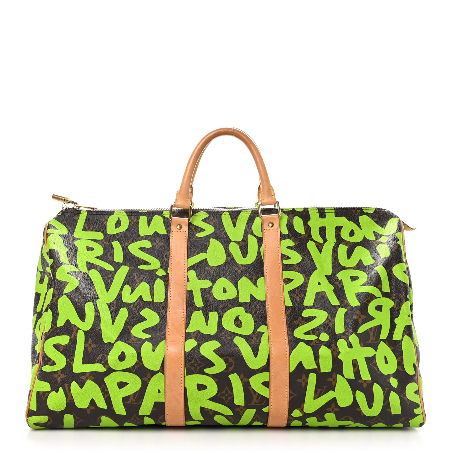 Monogram Graffiti Keepall 50 Green