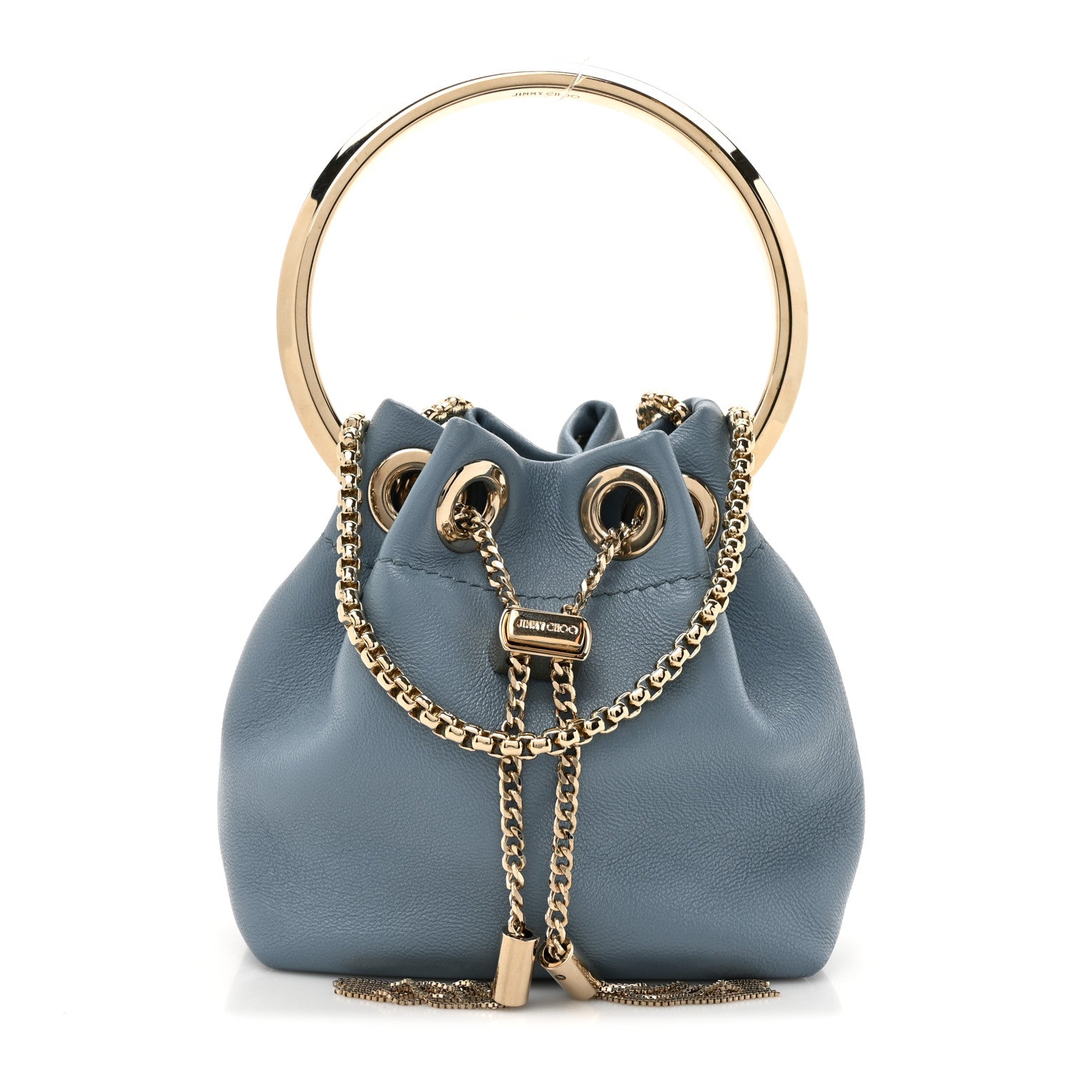 Jimmy Choo Lambskin Micro Bon Bon Bag Blue 1 of 9