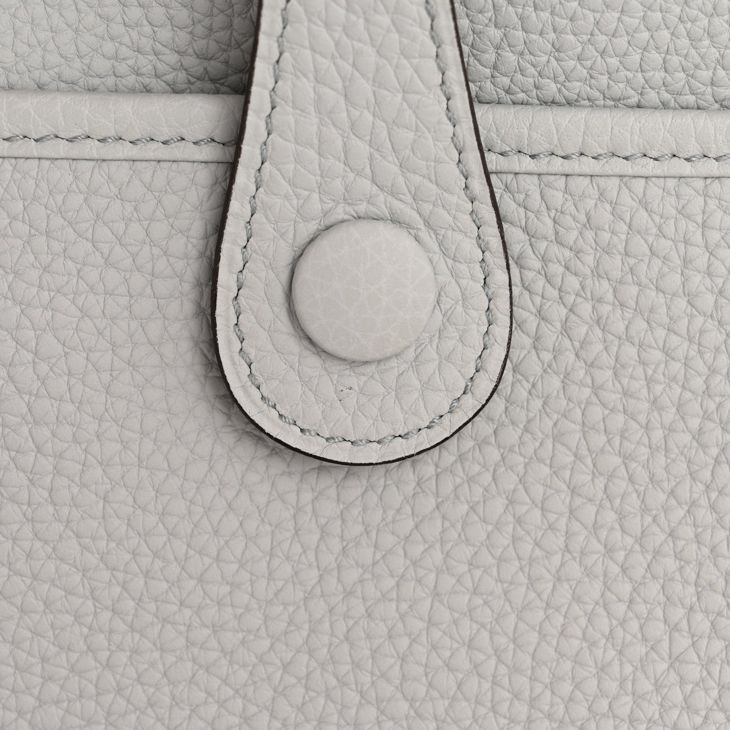 Hermes Taurillon Clemence Evelyne III PM Bleu Pale 11 of 11