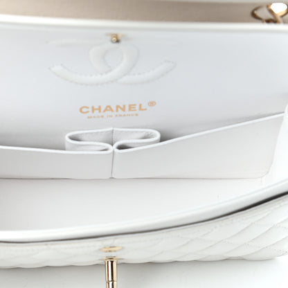 Chanel Caviar Quilted Small Double Flap White 5 of 10
