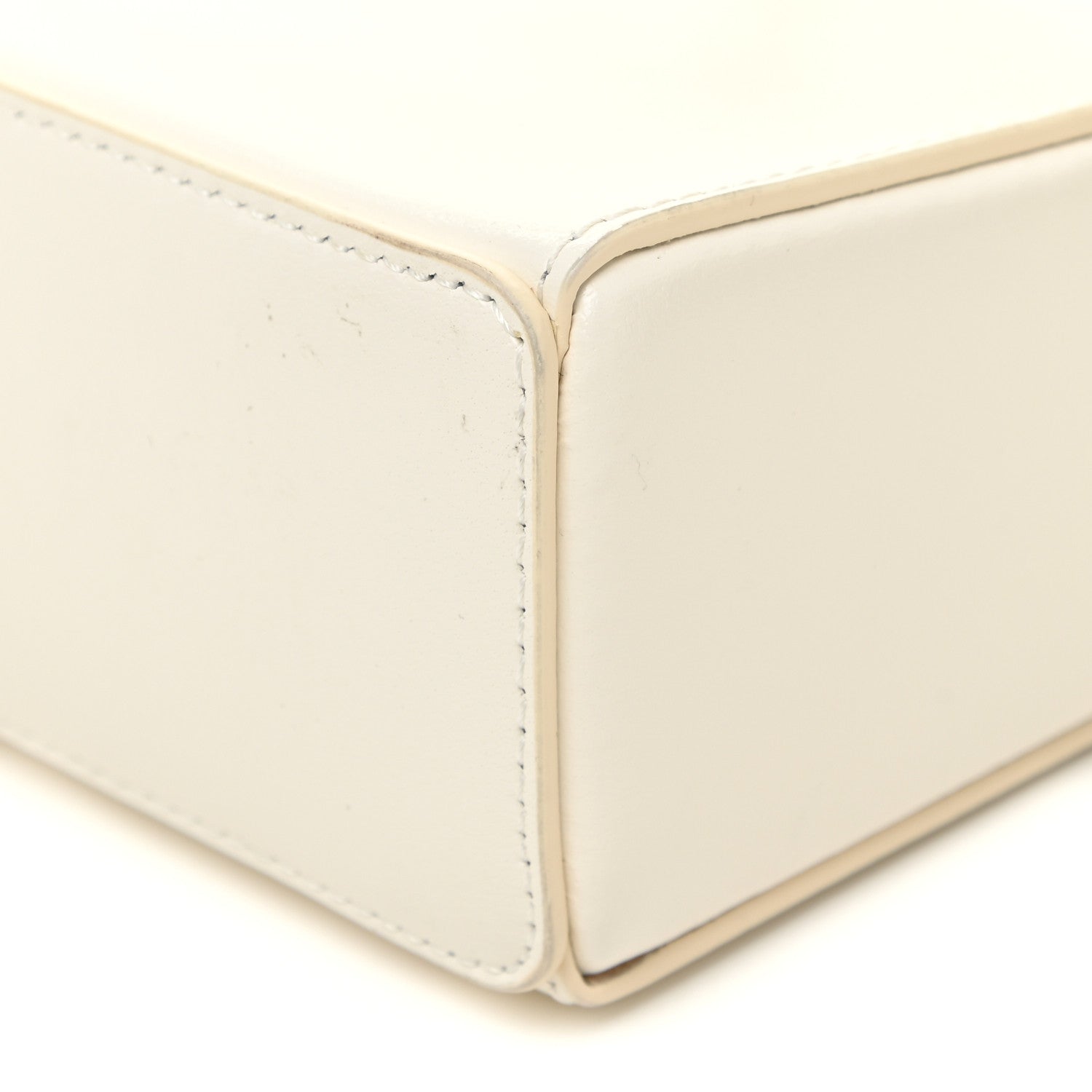 Givenchy Box Calfskin Small Cut Out Shoulder Bag Ivory 9 of 11
