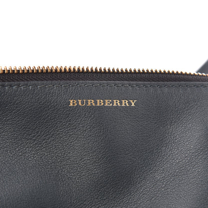 Versace BURBERRY Calfskin Medium Grommet Detail Tote Grey 6 of 13