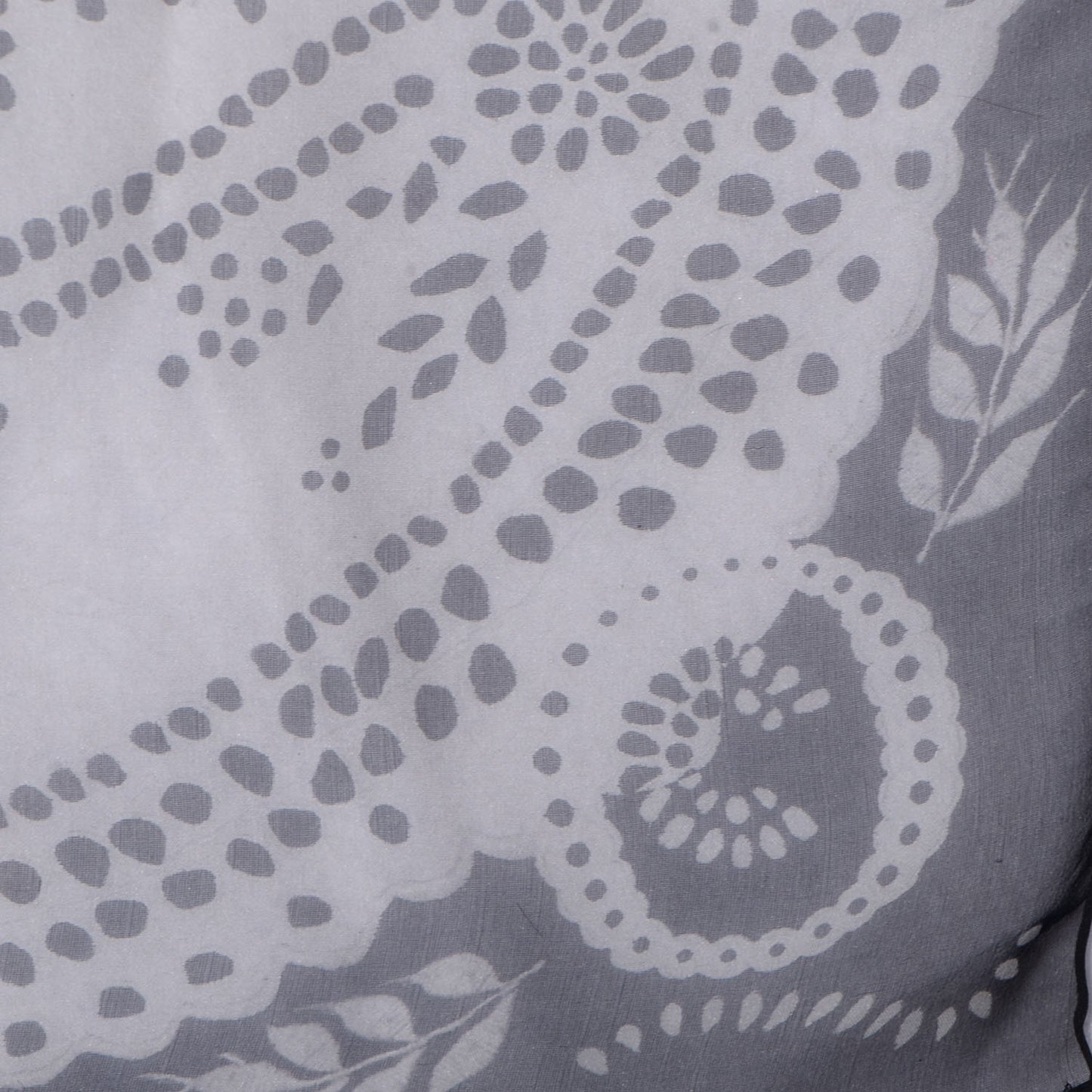 Silk Chiffon Skull Scarf White