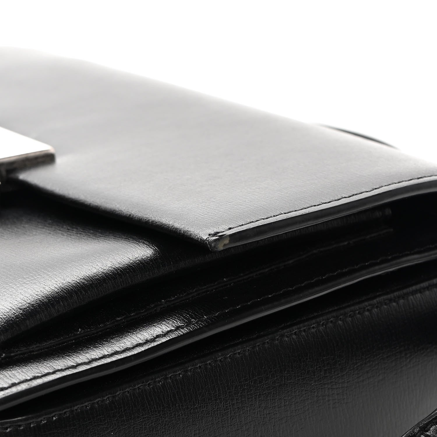 Saint Laurent Calfskin Medium Bellechasse Satchel Black 18 of 20