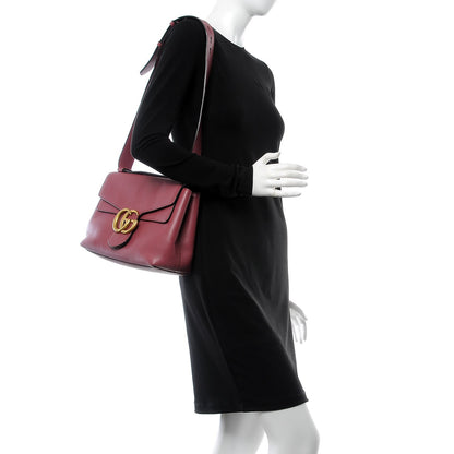 Gucci Cellarius Calfskin GG Marmont Shoulder Bag Dry Rose 2 of 8
