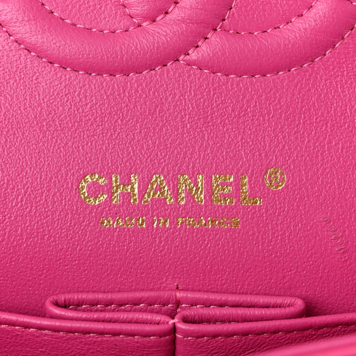 Chanel Lambskin Chevron Quilted Medium Double Flap Pink 6 of 11