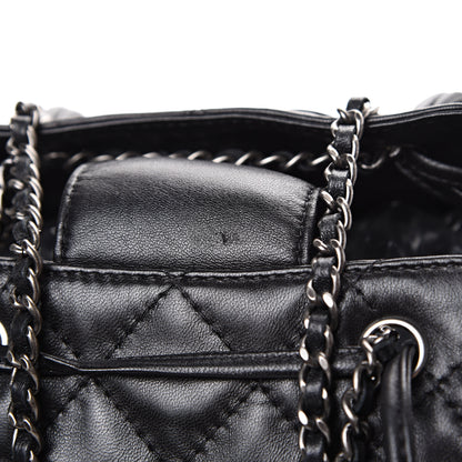 Chanel Lambskin Quilted Western Baluchon Fringe Bag Black 9 of 9