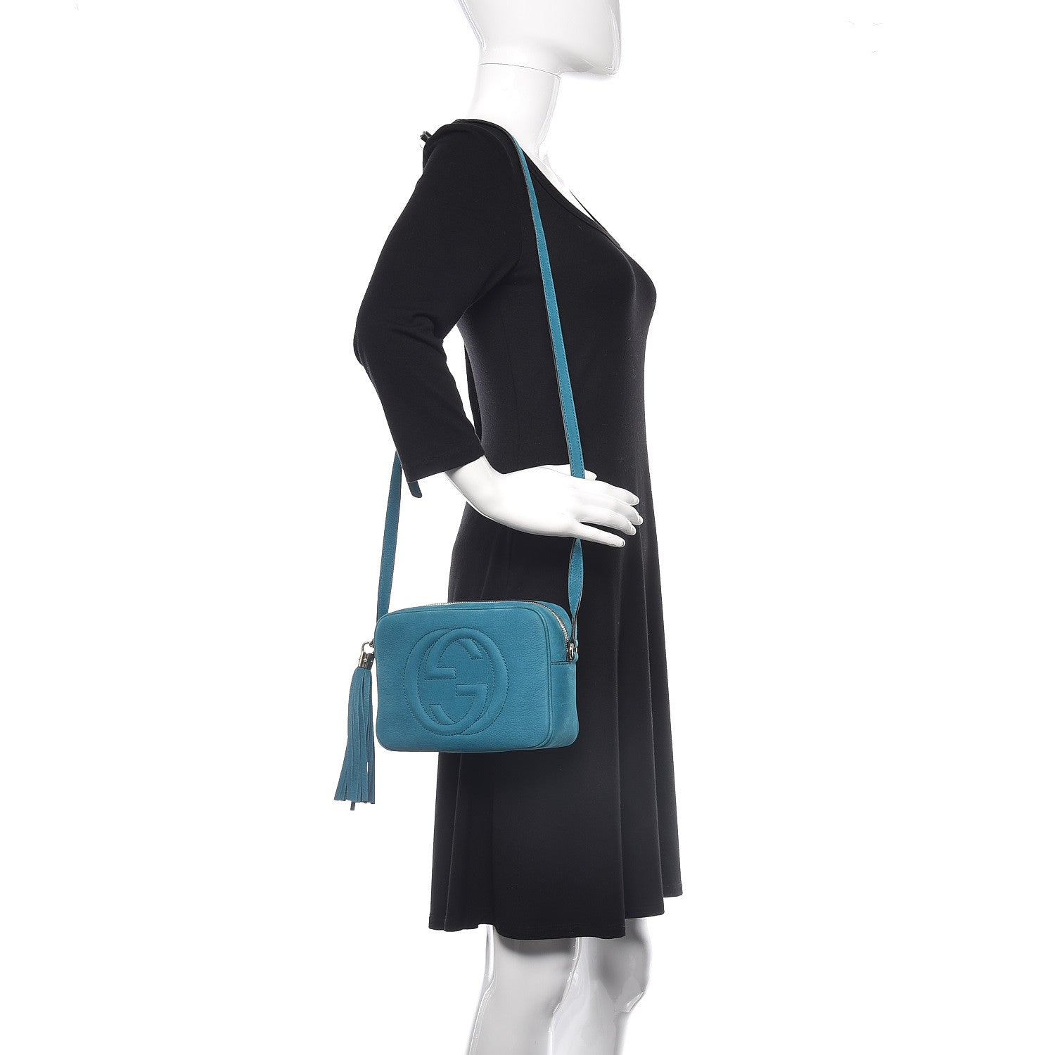 Gucci Vitello Range Small Soho Disco Bag Deep Cobalt 2 of 9