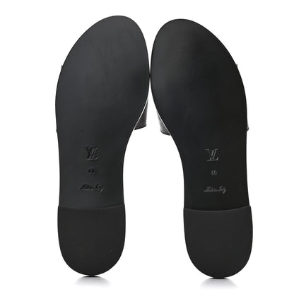 Louis Vuitton Patent Monogram Lock It Flat Mules 40 5 of 8